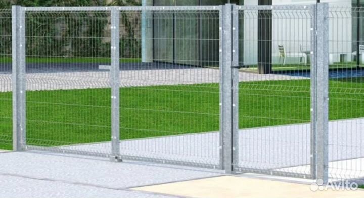 Забор из 3D сетки ,ворота качественно