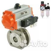 Кран шаровой DN.ru BV3232P-FP-Fb-ISO-H Ду40 Ру16, межфланцевый, полнопроходной, корпус - нержавеющая