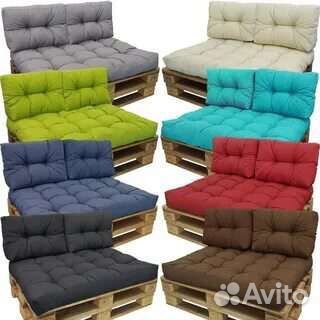 Падушки чехлы матрасы для садовой мебели