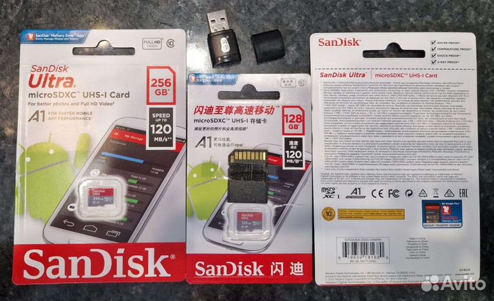 Оригинал Карта памяти Sandisk 128Gb-1Tb до 190Mb/s