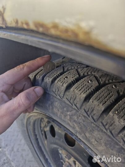 Обменяю зимнию резину на 14. На летнию