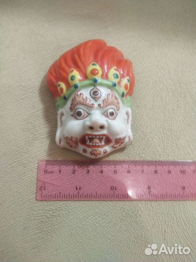 Фарфоровая маска бога огня Махакала