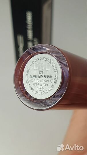 MAC жидкая помада Topped With Brandy 123 оригинал
