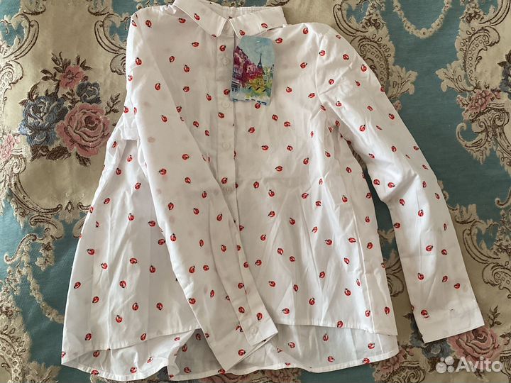 Блузка рубашка Акула 128 134