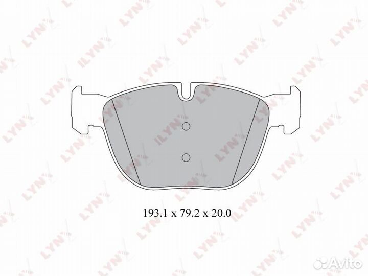 Колодки тормозные дисковые перед BD1418 LYN