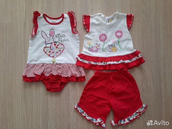 Вещи пакетом на девочку Carter's и др р.62-68