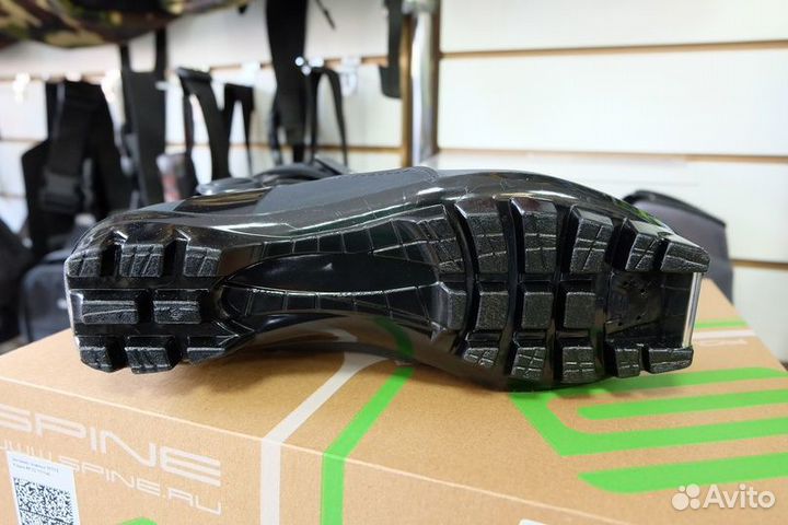 Ботинки лыжные spine polaris NNN (85), черные