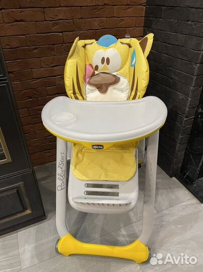 Стульчик для кормления chicco polly 2start