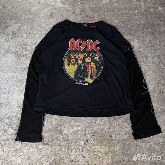 Апсайкл Лонгслив AC DC (Vetements type)