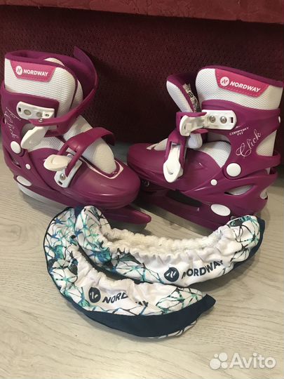 Коньки раздвижные для девочки 30-33