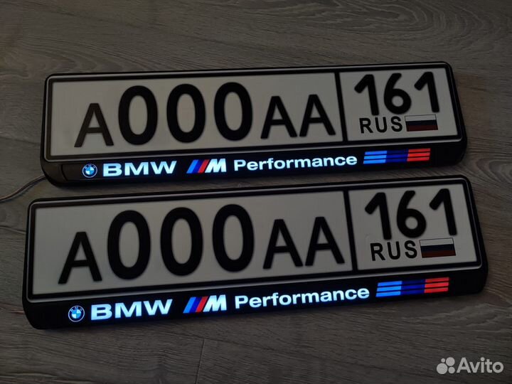 Рамки для номера с LUX подсветкой