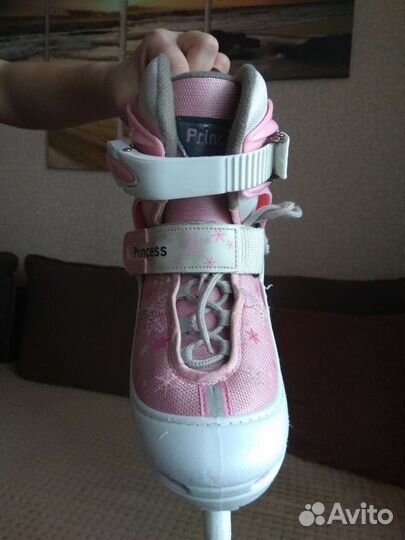 Продаются коньки для девочки раздвижные р-р 30-33