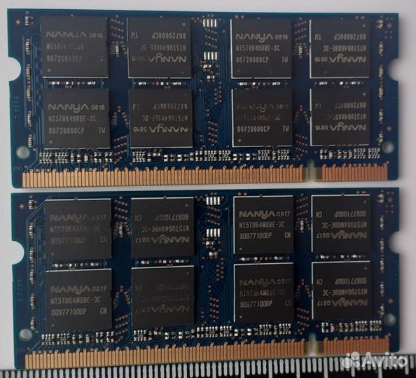 Оперативная память ddr2 для ноутбука 1 Gb