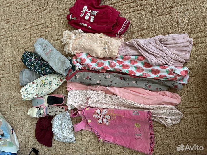 Пакет вещей на девочку 74-80