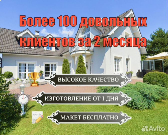 Табличка на дом с адресом