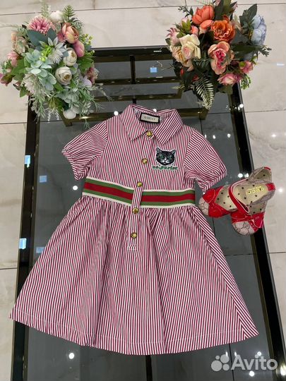 Коасивое платье Gucci для девочек