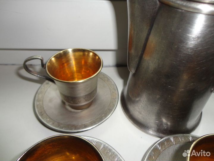 Набор - кофейный - мельхиоровый СССР