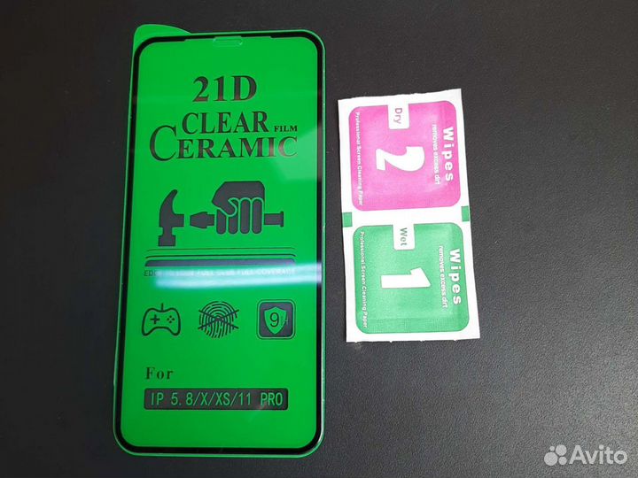 Керамическое стекло на iPhone x/xs/11pro