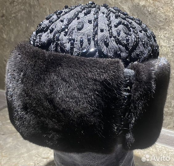 Женская шапка кубанка норка