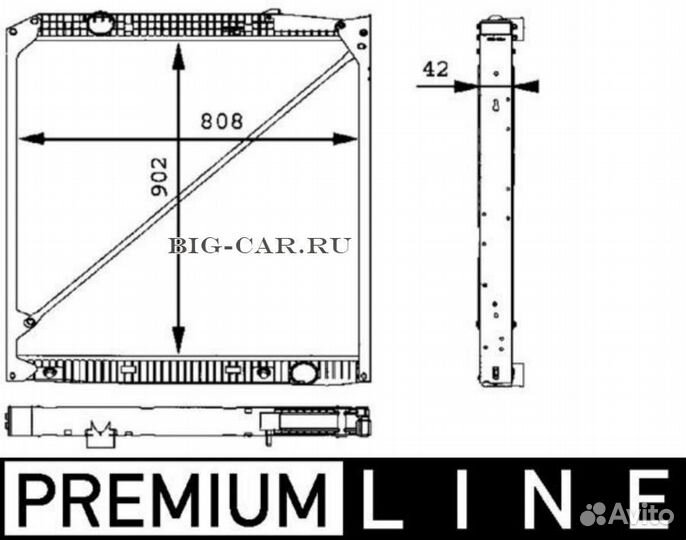 Mahle CR 669 000P Радиатор премиум ое качество