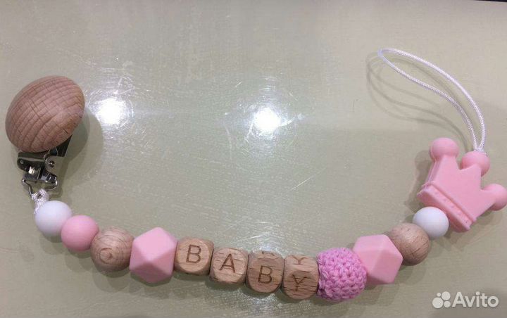 Клипса держатель для соски- пустышки