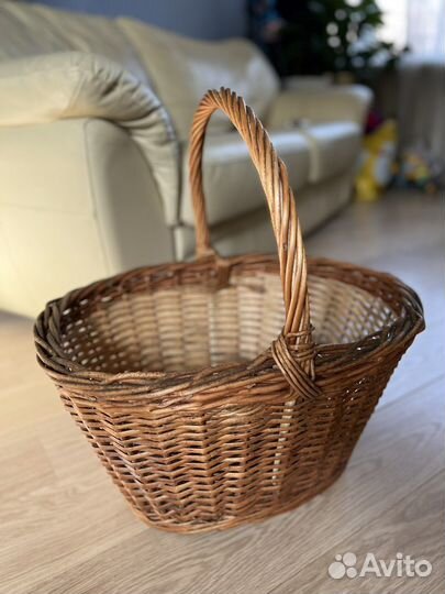 Большая плетеная корзина 51*38 см