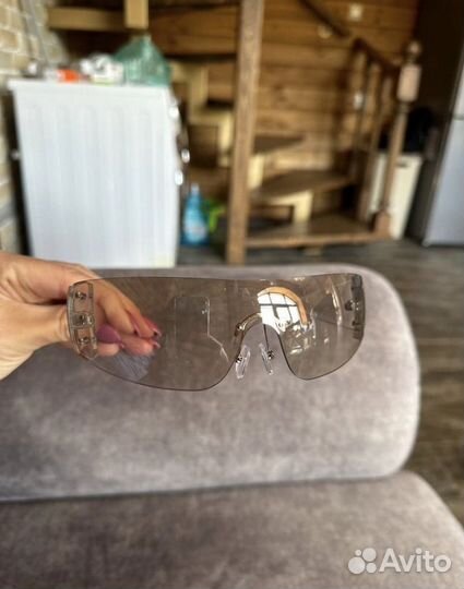 Солнцезащитные очки, y2k прозрачные