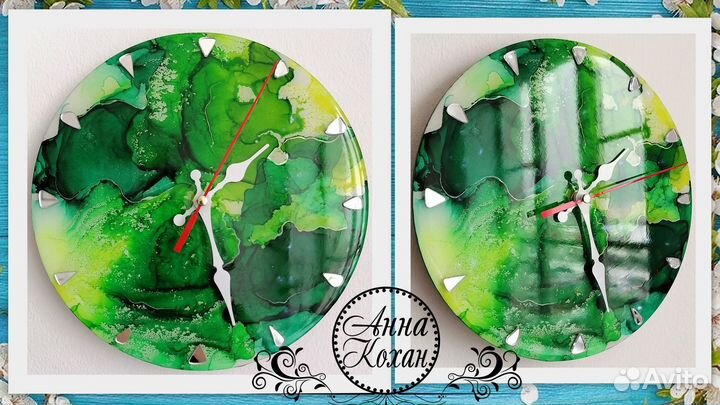 Часы из эпоксидной смолы ручной работы