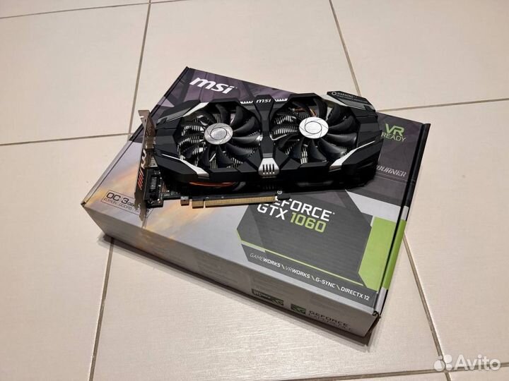 Видеокарта MSI geforce gtx 1060