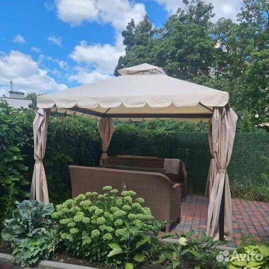 Пошив, ремонт шатров, садовых тентов, чехлы