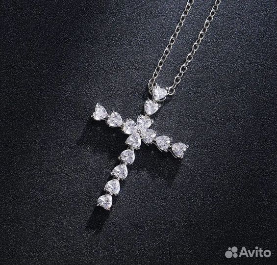 Кулон крест на цепочке