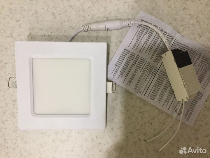 Светильник встраиваемый светодиодный, дневной бел