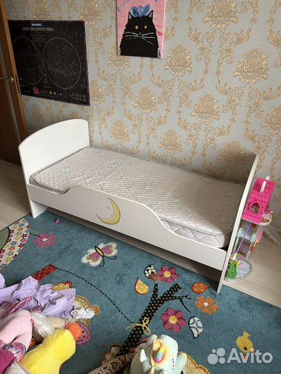 Детская кровать 80 *160 с матрасом