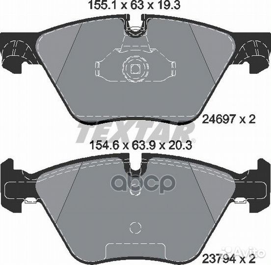 Колодки перед F10 34116775310 2469701 Textar