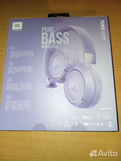Беспроводные наушники jbl tune 520bt