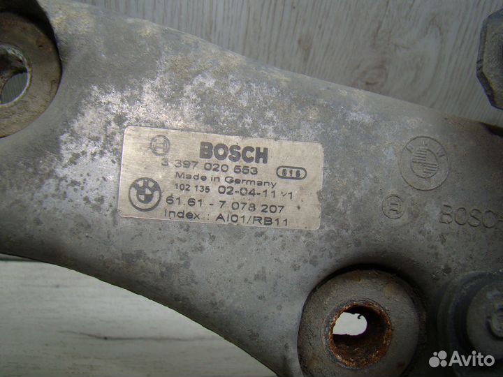 Трапеция дворников с мотором BMW 7 E65 бмв 7 Е65