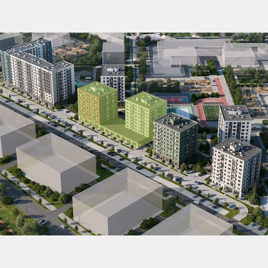 1-к. квартира, 44,7 м², 1/9 эт.