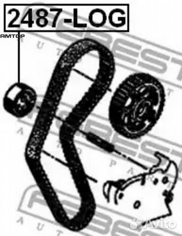 Febest 2487-LOG Ролик привода грм натяжной febest