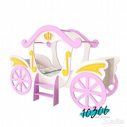 Детская кровать карета, кроватка в детскую девочки