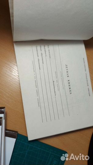 Летные книжки чистые