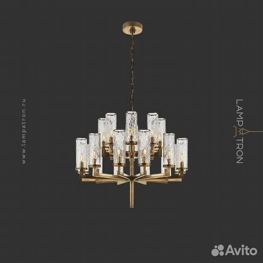 Люстра feat LUX 21 лампа. Никель f-feat-lux-21-nikel