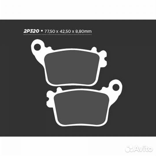 Nissin тормозные колодки 2P-320ST