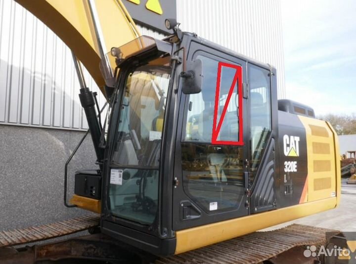 Стекло дверное левое для Caterpillar 323 GC