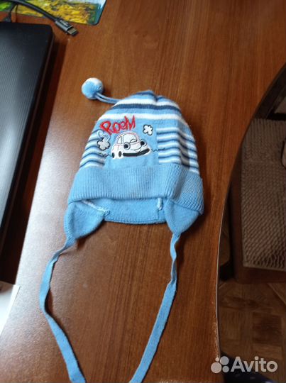 Шапка детская с завязками