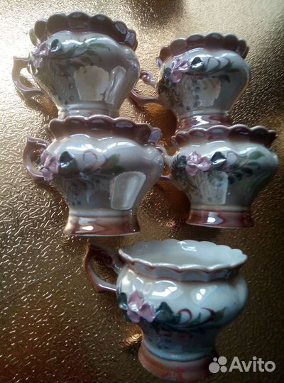 Китайский винтажный чайный сервиз