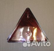 Светоотражатель треугольный красный (пластик)