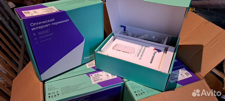 Новый. Оптический терминал Ростелеком, роутер