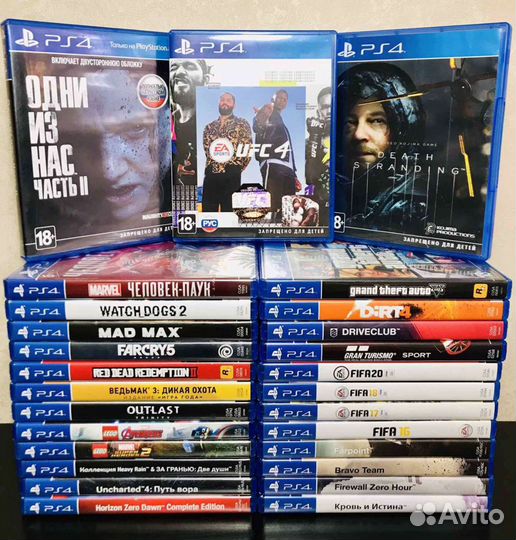 Игры Ps4 - Ufc, Gta5, Одни из Нас2, Mafia