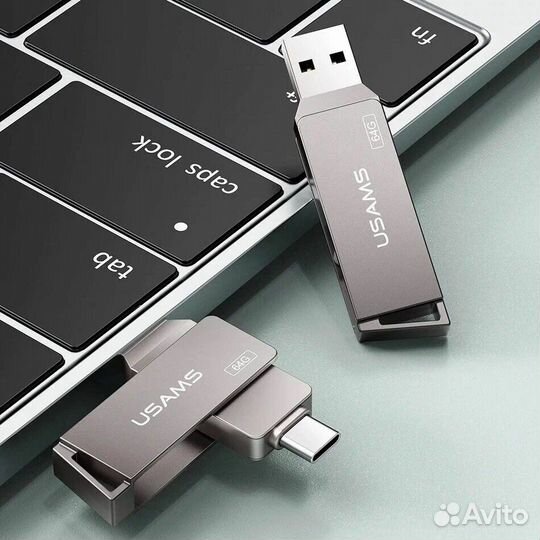 USB Флеш-накопитель usams Type-C + USB 3.0 16GB