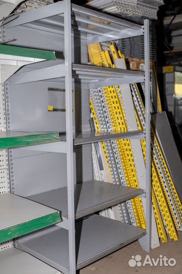 Стеллаж металлический торговый для магазина